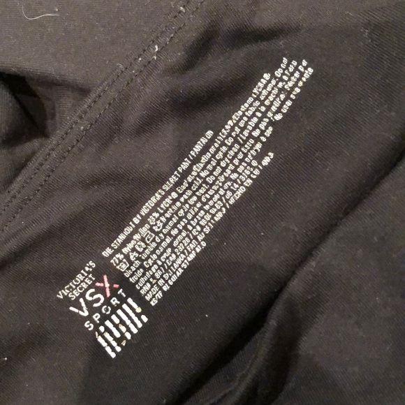 black Victoria Secret yoga pants - Picture 2 of 2